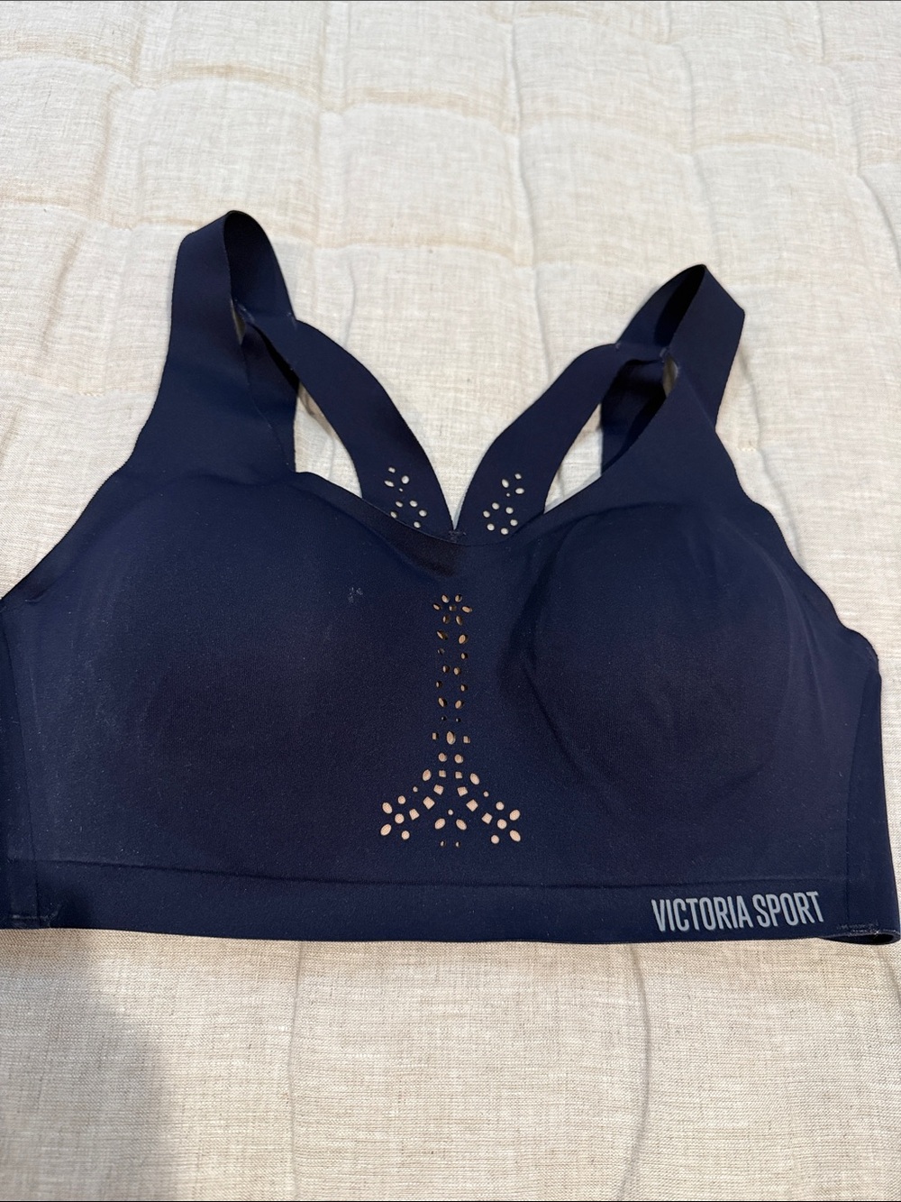 Victoria Sport Women's Seamless Navy High-Support Sports Bra